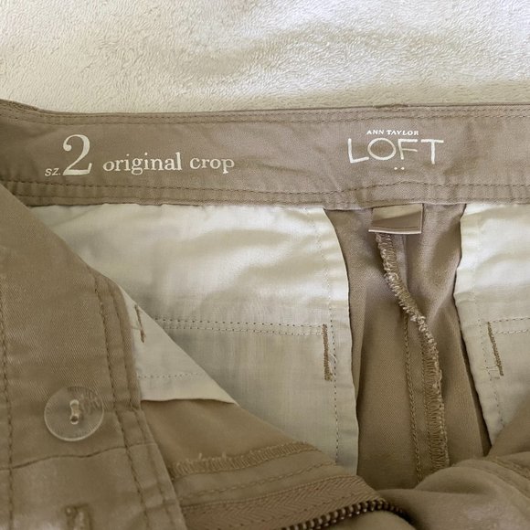 Tan cotton capris - Picture 5 of 10